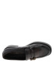 Thumbnail Mocassins chocolat avec un talon plat et un revêtement effet crocodile - Image 5