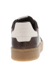 Thumbnail Tennis en cuir marron à semelle plate et une fermeture à lacets - Image 4