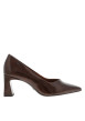 Thumbnail Escarpins décolletés simples marron avec un talon décroché haut - Image 2