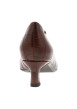 Thumbnail Escarpins simple camel à talon décroché moyen et à bout pointu - Image 4