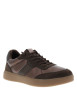 Thumbnail Tennis marron à semelle plate et une fermeture à lacets ronds