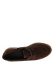 Thumbnail Mocassins bateau en cuir chocolat à semelle plate et une fermeture lacets - Image 5