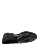 Thumbnail Mocassins noir verni avec une semelle plate et des écailles sur le pourtour - Image 5