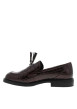 Thumbnail Mocassins bordeaux avec une semelle plate et une fermeture à lacets - Image 3