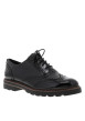 Thumbnail Derbies noires à semelle plate avec une fermeture à lacets