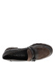 Thumbnail Mocassins chocolat à semelle plate avec un empiècement verni sur le pourtour - Image 5