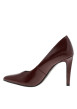 Thumbnail Escarpins decollete simple bordeaux à talon décroché haut - Image 3