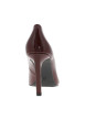 Thumbnail Escarpins decollete simple bordeaux à talon décroché haut - Image 4