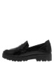 Thumbnail Mocassins noirs à talon décroché bas avec des soufflets élastiqués - Image 3