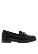 Thumbnail Mocassins en cuir noirs avec un talon décroché bas et des soufflets élastiqués - Image 2