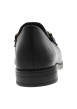 Thumbnail Mocassins en cuir noirs avec un talon décroché bas et des soufflets élastiqués - Image 4