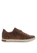 Thumbnail Tennis cognac à talon plat munies de lacets et d'un zip latéral - Image 2
