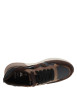 Thumbnail Baskets running brunes avec un talon plat et munies de lacets plats bicolores - Image 5