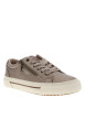 Thumbnail Tennis cuivrées à talon plat pourvu d'un zip latéral et de lacets brillants