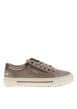 Thumbnail Tennis cuivrées à talon plat pourvu d'un zip latéral et de lacets brillants - Image 2