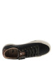 Thumbnail Tennis noires à talon plat avec des lacets dorés ainsi qu'un zip latéral - Image 5