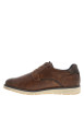 Thumbnail Derbies brunes avec un talon plat munies de lacets ronds et d'un zip latéral - Image 3