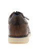 Thumbnail Derbies brunes avec un talon plat munies de lacets ronds et d'un zip latéral - Image 4