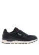 Thumbnail Baskets running Brams 2 bleu marine à talon plat et logos blancs - Image 2