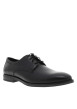 Thumbnail Derbies en cuir noires avec un talon décroché bas et des lacets ronds - Image 2