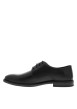 Thumbnail Derbies en cuir noires avec un talon décroché bas et des lacets ronds - Image 3