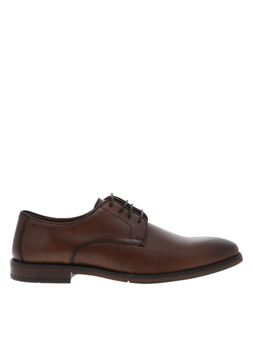 Derbies en cuir brandy avec un talon décroché...