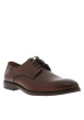 Thumbnail Derbies en cuir brandy avec un talon décroché bas et des lacets ronds - Image 2