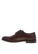 Thumbnail Derbies en cuir brandy avec un talon décroché bas et des lacets ronds - Image 3