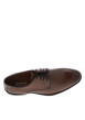 Thumbnail Derbies en cuir brandy avec un talon décroché bas et des lacets ronds - Image 5