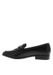 Thumbnail Mocassins noirs à talon décroché bas avec un imprimé léopard - Image 3