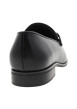 Thumbnail Mocassins noirs à talon décroché bas avec un imprimé léopard - Image 4