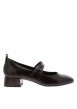 Thumbnail Ballerines bordeaux à talon décroché moyen et une fermeture à boucle - Image 2
