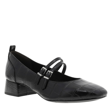 Ballerines noires vernies à talon décroché...