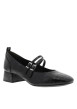 Thumbnail Ballerines noires vernies à talon décroché moyen et une fermeture à boucle