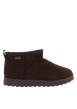 Thumbnail Boots chocolat à talon plat avec un intérieur doublé doux un logo métallique - Image 2