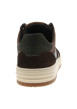 Thumbnail Tennis en cuir chocolat avec un talon plat et munies de lacets - Image 4