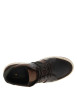 Thumbnail Tennis en cuir chocolat avec un talon plat et munies de lacets - Image 5