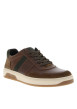 Thumbnail Tennis en cuir marron avec un talon plat et munies d'une fermeture à lacets - Image 2