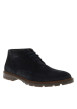 Thumbnail Bottines en cuir bleu marine avec un talon plat et des lacets - Image 2