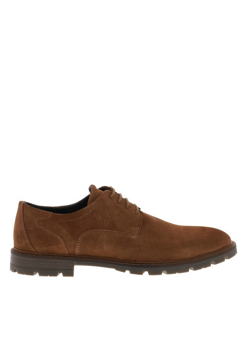 Derbies en cuir naturelles avec un talon plat...