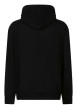 Thumbnail Sweat en coton noir uni avec une coupe droite et un col à capuche - Image 2