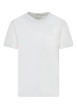 Thumbnail T-shirt en coton blanc uni avec une coupe droite et un col rond
