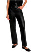 Thumbnail Pantalon noir uni avec une coupe bootcut muni d'un zip et d'un bouton - Image 4