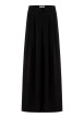 Thumbnail Pantalon noir uni avec une coupe large muni d'un zip et d'une agrafe