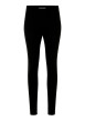 Thumbnail Legging noir uni avec une coupe slim et une taille élastiquée