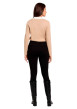 Thumbnail Legging noir uni avec une coupe slim et une taille élastiquée - Image 3