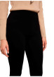 Thumbnail Legging noir uni avec une coupe slim et une taille élastiquée - Image 5
