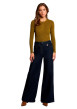 Thumbnail Jean en coton indigo avec une coupe bootcut muni d'un zip et d'un bouton - Image 2
