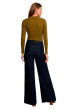 Thumbnail Jean en coton indigo avec une coupe bootcut muni d'un zip et d'un bouton - Image 3