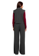 Thumbnail Blazer gris à rayures avec une coupe droite et un col à revers - Image 3